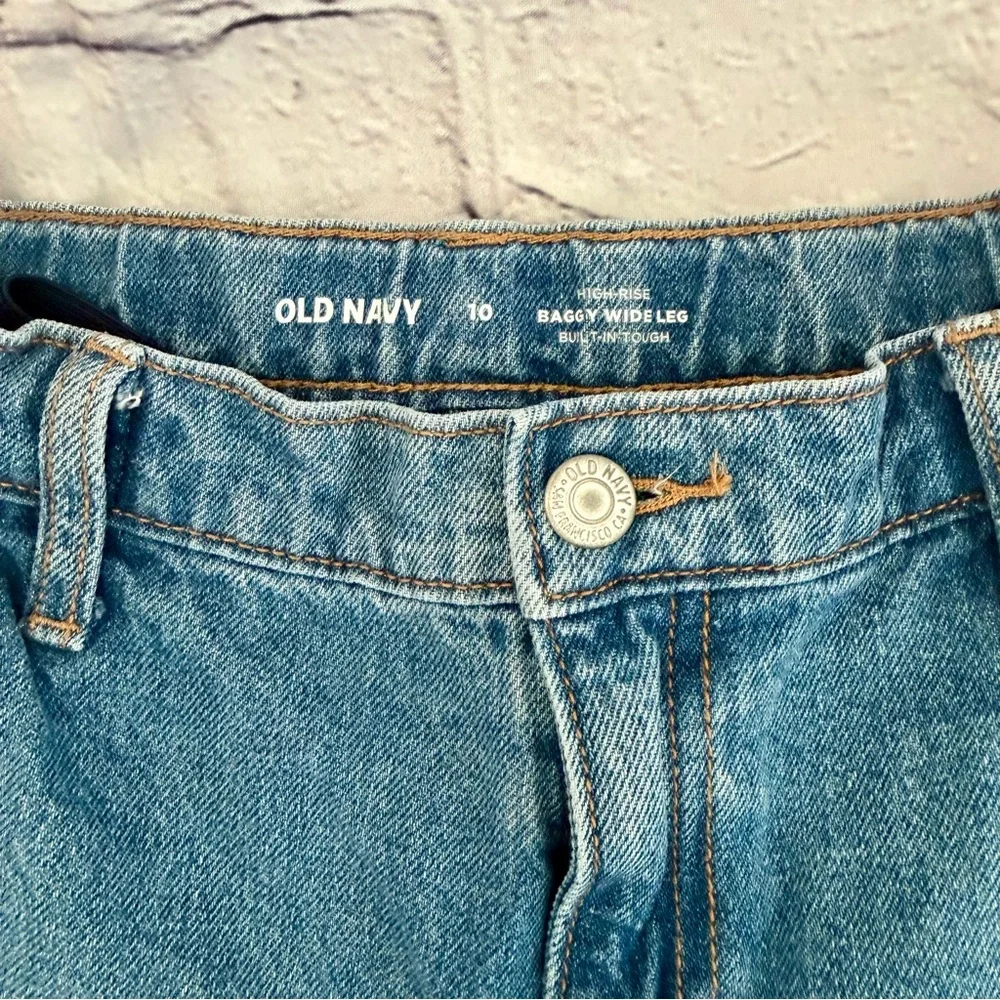 Old Navy Girls Light Baggy Wide Leg Jeans